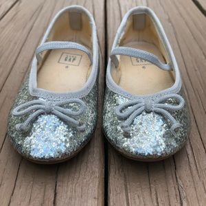 GAP Silver Ballet Flats
